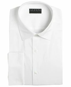 Alfani Men's Slim Fit 2-Way Stretch Performance French Cuff Dress Shirt, Created For Macy's