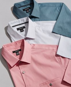 Alfani Men’s STRETCH Modern Pocket Shirt, Created For Macy's -macys shop 10487698 fpx