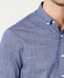 Club Room Men's Texture Check Stretch Cotton Shirt, Created For Macy's 5 Club Room Men's Texture Check Stretch Cotton Shirt, Created For Macy's -macys shop 12315382 fpx