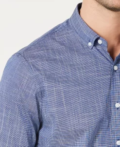 Club Room Men's Texture Check Stretch Cotton Shirt, Created For Macy's 7 Club Room Men's Texture Check Stretch Cotton Shirt, Created For Macy's -macys shop 12315382 fpx