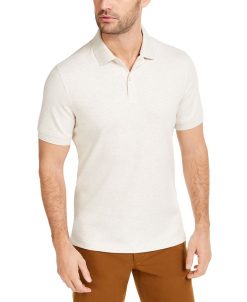 Club Room Men's Soft Touch Interlock Polo, Created For Macy's