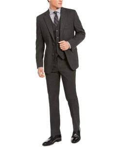 Alfani Men's Classic-Fit Stretch Solid Suit Separates, Created For Macy's
