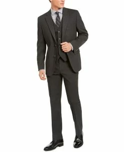 Alfani Men's Classic-Fit Stretch Solid Suit Separates, Created For Macy's