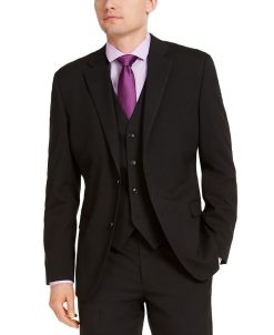 Alfani Men's Classic-Fit Stretch Solid Suit Jacket, Created For Macy's