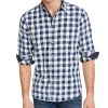 Sun + Stone Men's Washed Banarama Check Shirt, Created For Macy's -macys shop 16490394 fpx