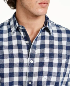 Sun + Stone Men's Washed Banarama Check Shirt, Created For Macy's -macys shop 16490396 fpx