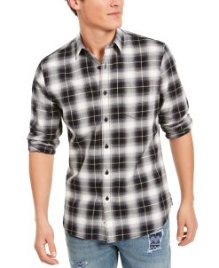 Sun + Stone Men's Will Plaid Shirt, Created For Macy's