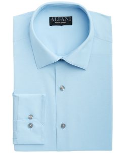 Alfani Men's Regular Fit Solid Dress Shirt, Created For Macy's