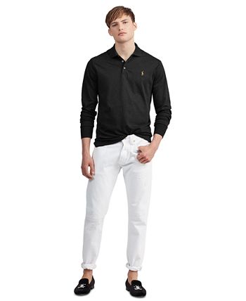 Men's Classic-Fit Long Sleeve Soft Cotton Polo Polo Ralph Lauren Men's Classic-Fit Long Sleeve Soft Cotton Polo -macys shop