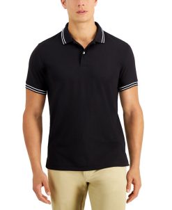 Club Room Men's Performance Stripe Polo, Created For Macy's
