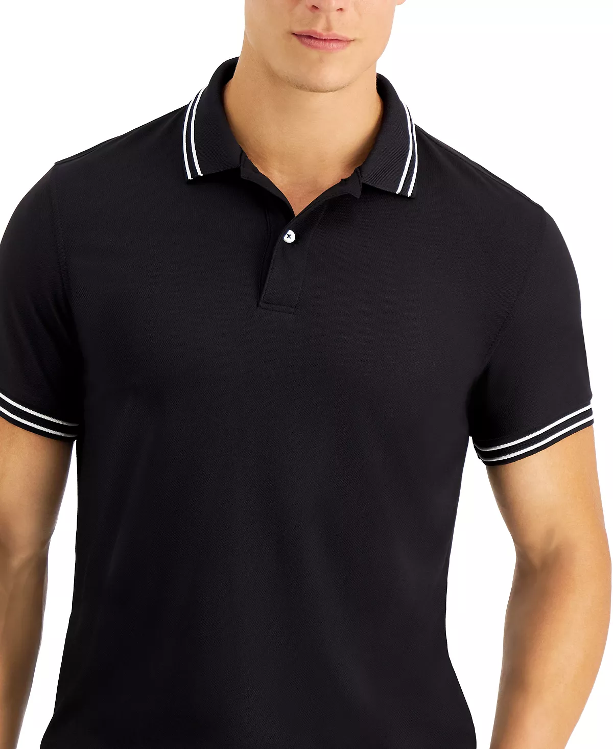 Men's Performance Stripe Polo, Created For Macy's Club Room Men's Performance Stripe Polo, Created For Macy's -macys shop
