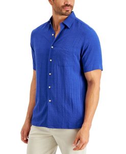 Club Room Men's Textured Shirt, Created For Macy's
