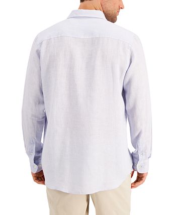 Men's Linen Shirt, Created For Macy's Club Room Men's Linen Shirt, Created For Macy's -macys shop