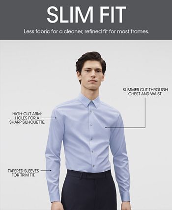 Men's Slim Fit Non Iron Performance Herringbone Point Collar Dress Shirt Calvin Klein Men's Slim Fit Non Iron Performance Herringbone Point Collar Dress Shirt -macys shop