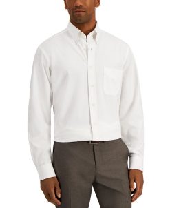 Club Room Men's Regular Fit Traveler Dress Shirt, Created For Macy's