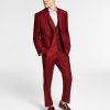 Bar III Men's Slim-Fit Red Solid Vested Suit Separates, Created For Macy's -macys shop 19466481 fpx