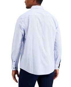Club Room Men's Dot Stripe Shirt, Created For Macy's -macys shop 20195696 fpx