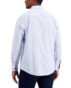 Club Room Men's Dot Stripe Shirt, Created For Macy's -macys shop 20195696 fpx