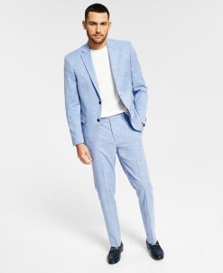 Alfani Men's Slim-Fit Stretch Solid Suit Separates, Created For Macy's