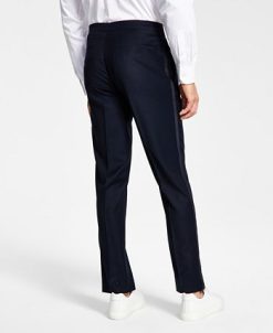 Alfani Men's Slim-Fit Navy Tuxedo Pants, Created For Macy's 4 Alfani Men's Slim-Fit Navy Tuxedo Pants, Created For Macy's -macys shop 20654471 fpx