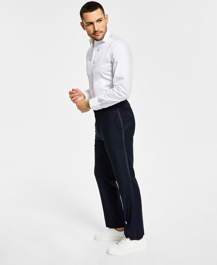 Men's Slim-Fit Navy Tuxedo Pants, Created For Macy's Alfani Men's Slim-Fit Navy Tuxedo Pants, Created For Macy's -macys shop