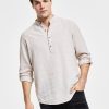 INC International Concepts Men's Regular-Fit Linen Popover Shirt, Created For Macy's -macys shop 20662972 fpx
