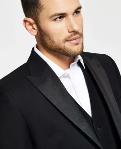 Alfani Men's Classic-Fit Stretch Black Tuxedo Jacket, Created For Macy's -macys shop 20665509 fpx