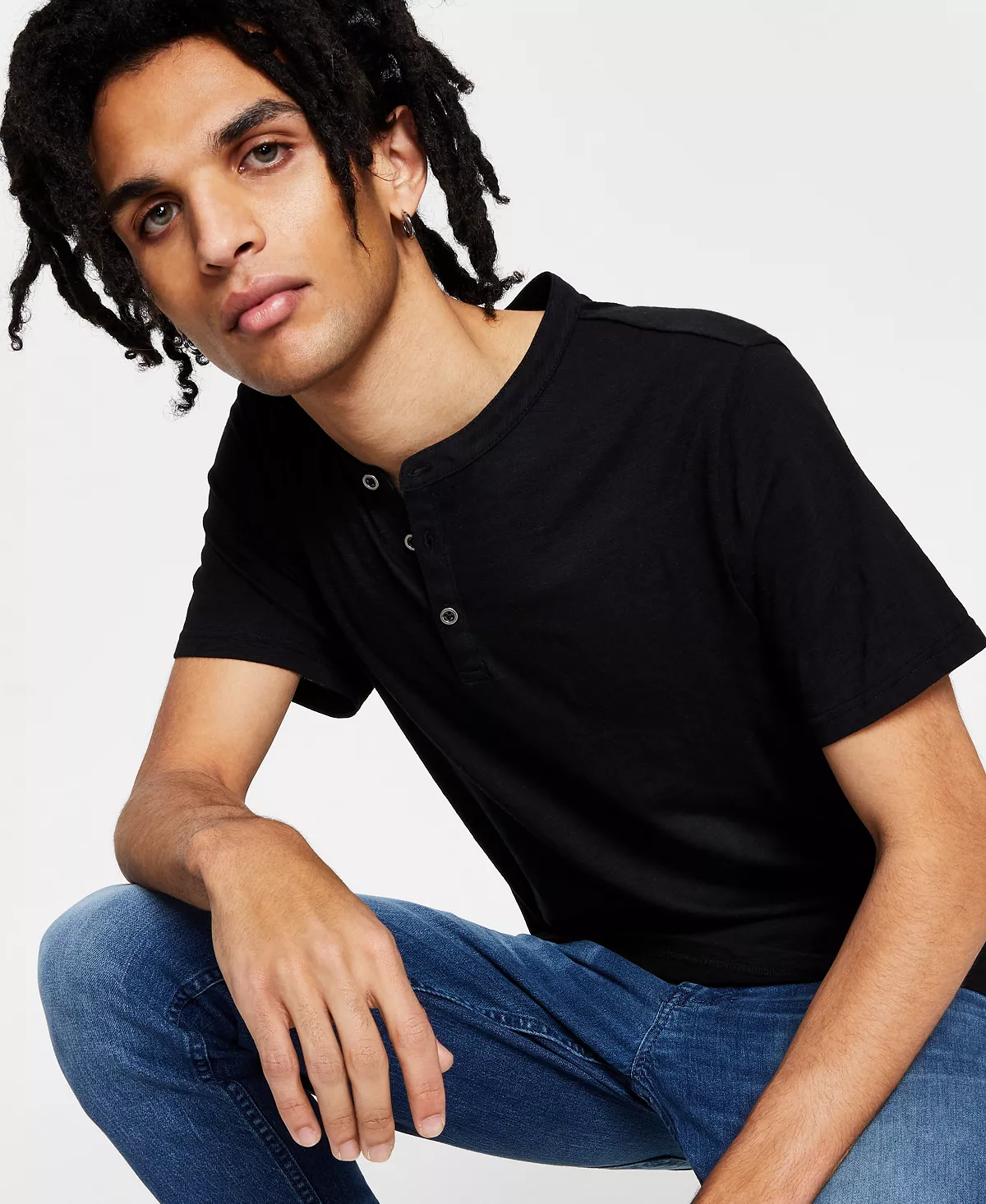 Men's Henley Shirt, Created For Macy's INC International Concepts Men's Henley Shirt, Created For Macy's -macys shop