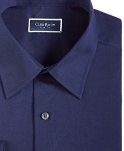 Club Room Men's Slim Fit Solid Dress Shirt, Created For Macy's -macys shop 20727621 fpx
