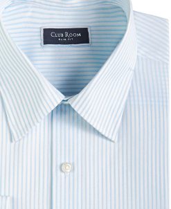 Club Room Men's Slim Fit Striped Dress Shirt, Created For Macy's -macys shop 20727631 fpx