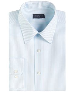 Club Room Men's Slim Fit Striped Dress Shirt, Created For Macy's -macys shop 20727634 fpx