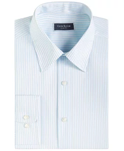 Club Room Men's Slim Fit Striped Dress Shirt, Created For Macy's -macys shop 20727634 fpx