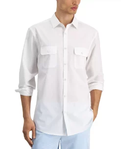Alfani Men's Regular-Fit Solid Shirt, Created For Macy's 8 Alfani Men's Regular-Fit Solid Shirt, Created For Macy's -macys shop 20756952 fpx