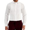 Alfani Men's Slim Fit Pleated Panel Formal Shirt, Created For Macy's 2 Alfani Men's Slim Fit Pleated Panel Formal Shirt, Created For Macy's -macys shop 20759478 fpx