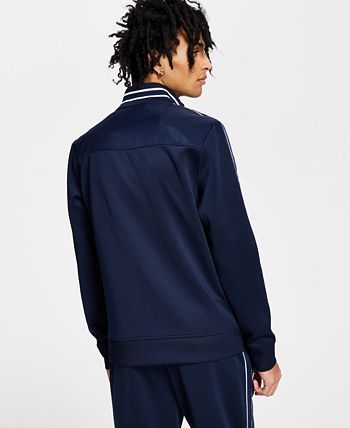 Men's Neoprene Track Jogger Jacket, Created For Macy's INC International Concepts Men's Neoprene Track Jogger Jacket, Created For Macy's -macys shop