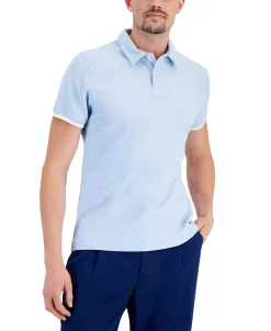 Alfani Men's Regular-Fit Tipped Polo Shirt, Created For Macy's -macys shop 21004387 fpx