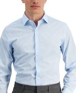 Bar III Men's Slim Fit Vintage Coral Dress Shirt, Created For Macy's -macys shop 21064063 fpx
