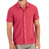 Alfani Men's Drop Needle Jacquard Button-Front Polo, Created For Macy's 1 Alfani Men's Drop Needle Jacquard Button-Front Polo, Created For Macy's -macys shop 21113926 fpx