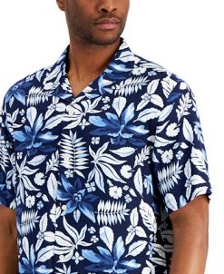 Club Room Men's Lagoon Breeze Shirt, Created For Macy's -macys shop 21116151 fpx