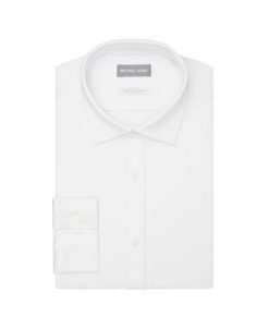 Michael Kors N's Fine Gauge Knit Slim Fit Dress Shirt -macys shop 21140533 fpx