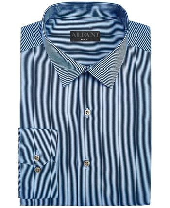 Men's Slim Fit Stripe Dress Shirt, Created For Macy's Alfani Men's Slim Fit Stripe Dress Shirt, Created For Macy's -macys shop