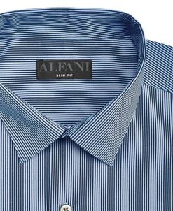 Alfani Men's Slim Fit Stripe Dress Shirt, Created For Macy's 4 Alfani Men's Slim Fit Stripe Dress Shirt, Created For Macy's -macys shop 21145691 fpx