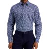 Bar III Men's Slim-Fit Stretch Floral Print Dress Shirt, Created For Macy's -macys shop 21223375 fpx