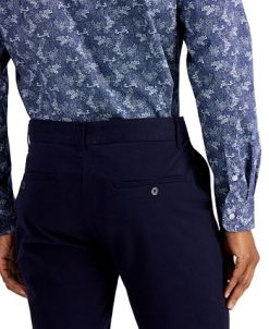 Bar III Men's Slim-Fit Stretch Floral Print Dress Shirt, Created For Macy's -macys shop 21223377 fpx