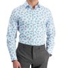 Bar III Men's Slim Fit Leaf-Print Dress Shirt, Created For Macy's