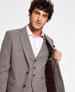 Bar III Men's Slim-Fit Check Suit Separate Jacket, Created For Macys 4 Bar III Men's Slim-Fit Check Suit Separate Jacket, Created For Macys -macys shop 21469252 fpx