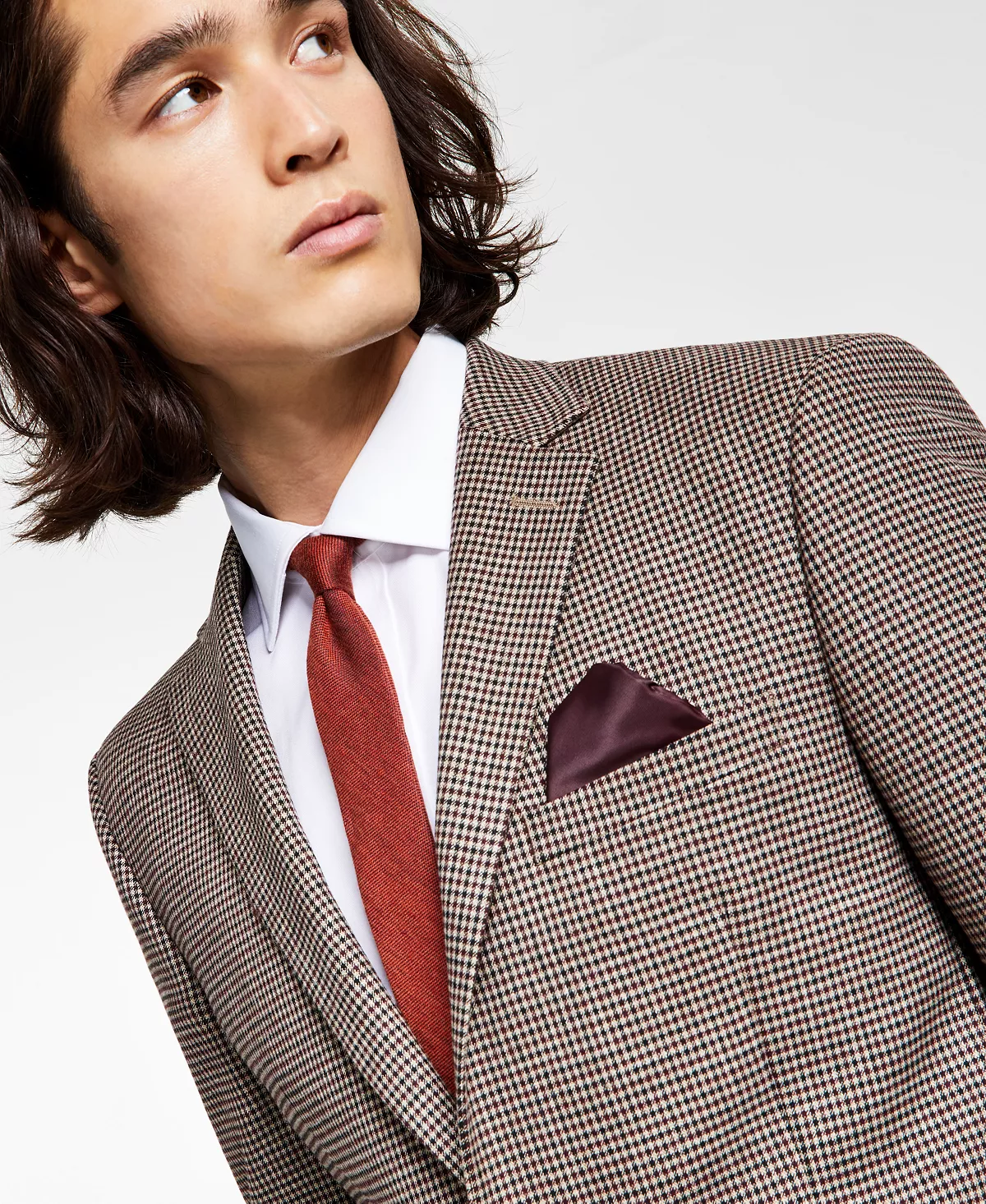 Men's Skinny-Fit Check Suit Separate Jacket, Created For Macys Bar III Men's Skinny-Fit Check Suit Separate Jacket, Created For Macys -macys shop