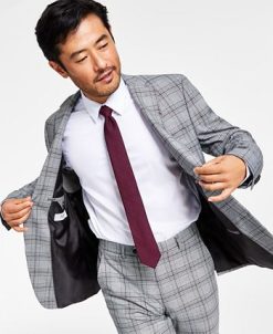Alfani Men's Slim-Fit Black & White Pattern Suit Jacket, Created For Macy's -macys shop 21469611 fpx