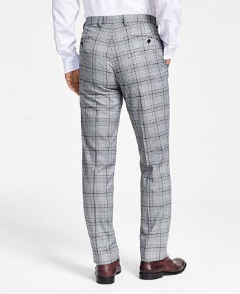 Men's Slim-Fit Black & White Pattern Suit Separate Pants, Created For Macy's Alfani Men's Slim-Fit Black & White Pattern Suit Separate Pants, Created For Macy's -macys shop