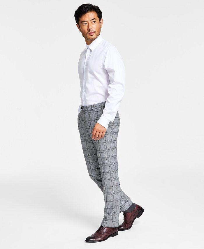 Men's Slim-Fit Black & White Pattern Suit Separate Pants, Created For Macy's Alfani Men's Slim-Fit Black & White Pattern Suit Separate Pants, Created For Macy's -macys shop
